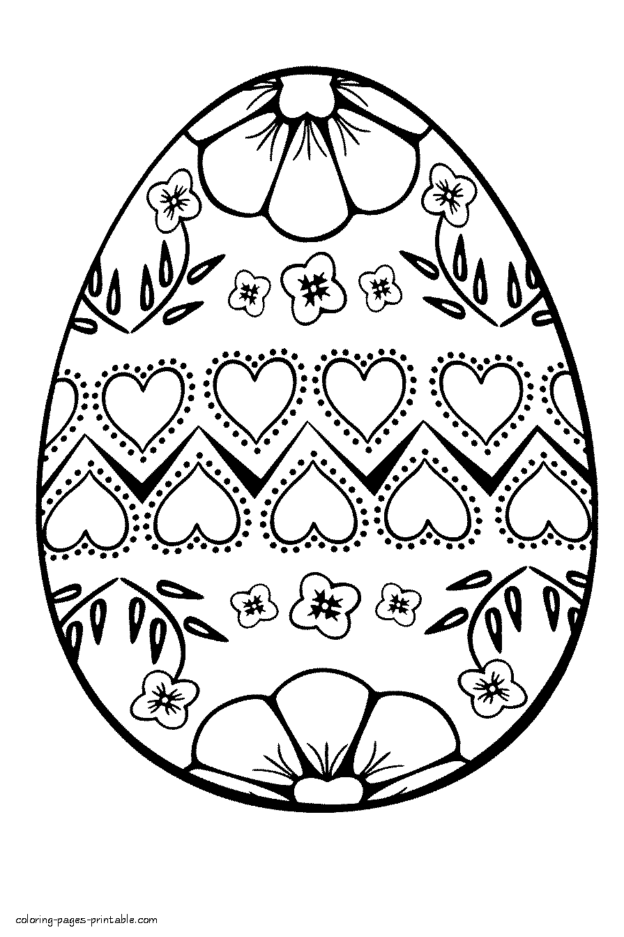 80 Printable Coloring Easter Pictures 73