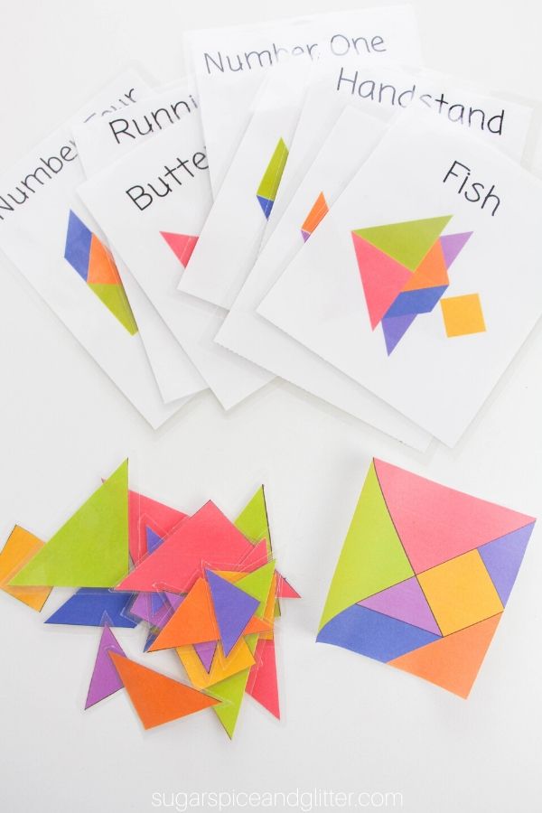 80 Tangram Puzzles Printable Free 11