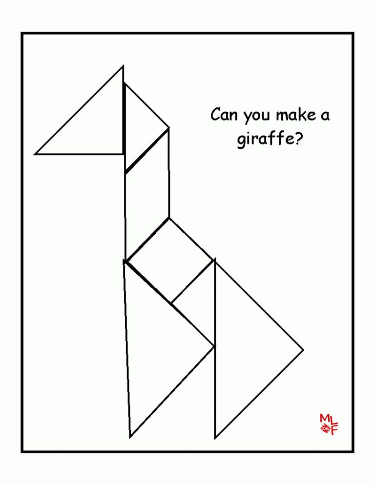 80 Tangram Puzzles Printable Free 16