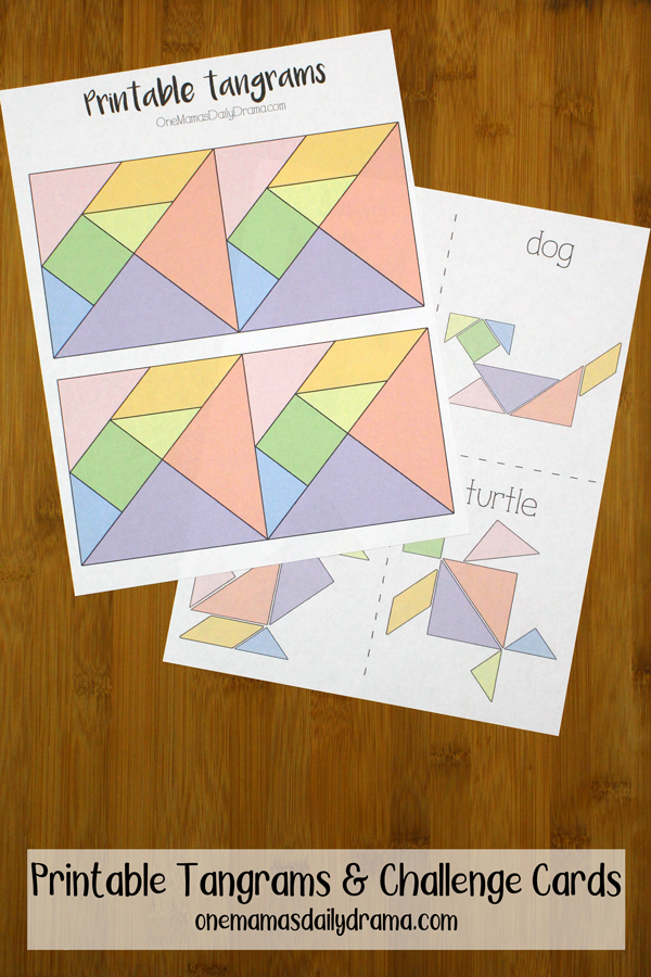 80 Tangram Puzzles Printable Free 30