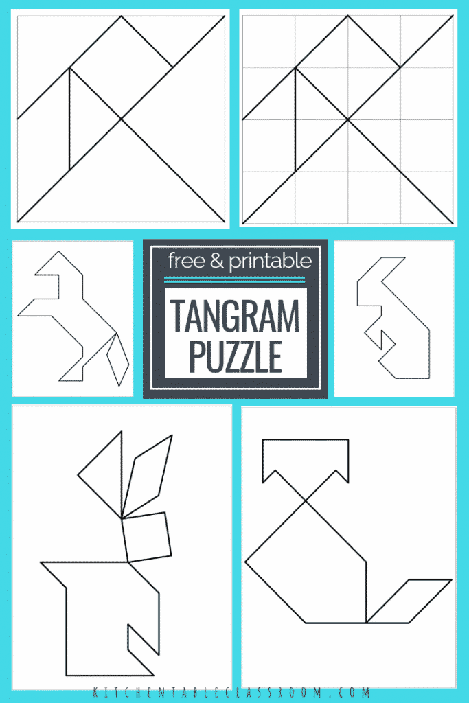 80 Tangram Puzzles Printable Free 31