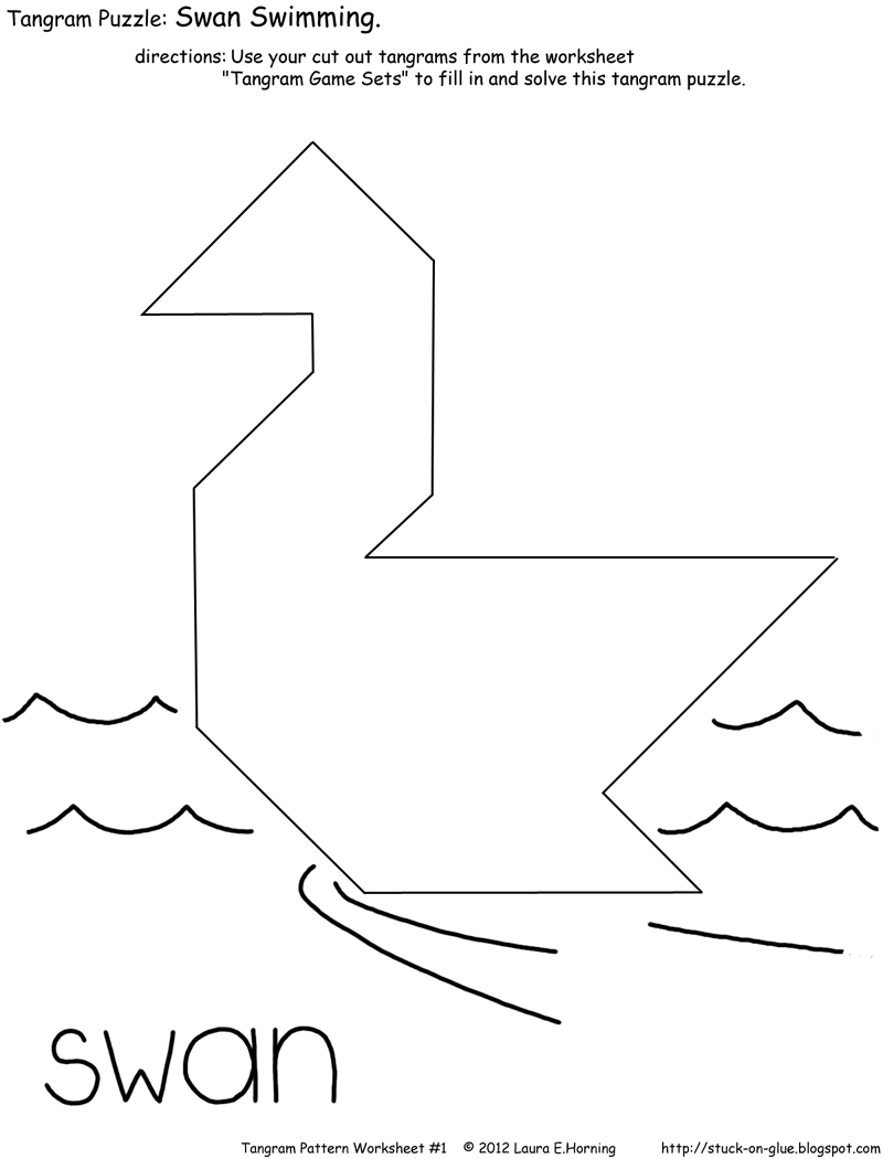 80 Tangram Puzzles Printable Free 35