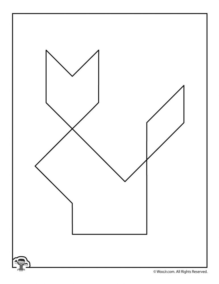 80 Tangram Puzzles Printable Free 4