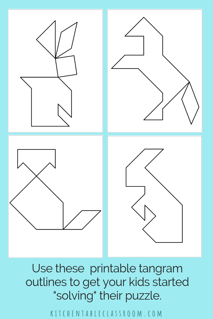 80 Tangram Puzzles Printable Free 41