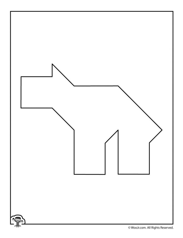 80 Tangram Puzzles Printable Free 56