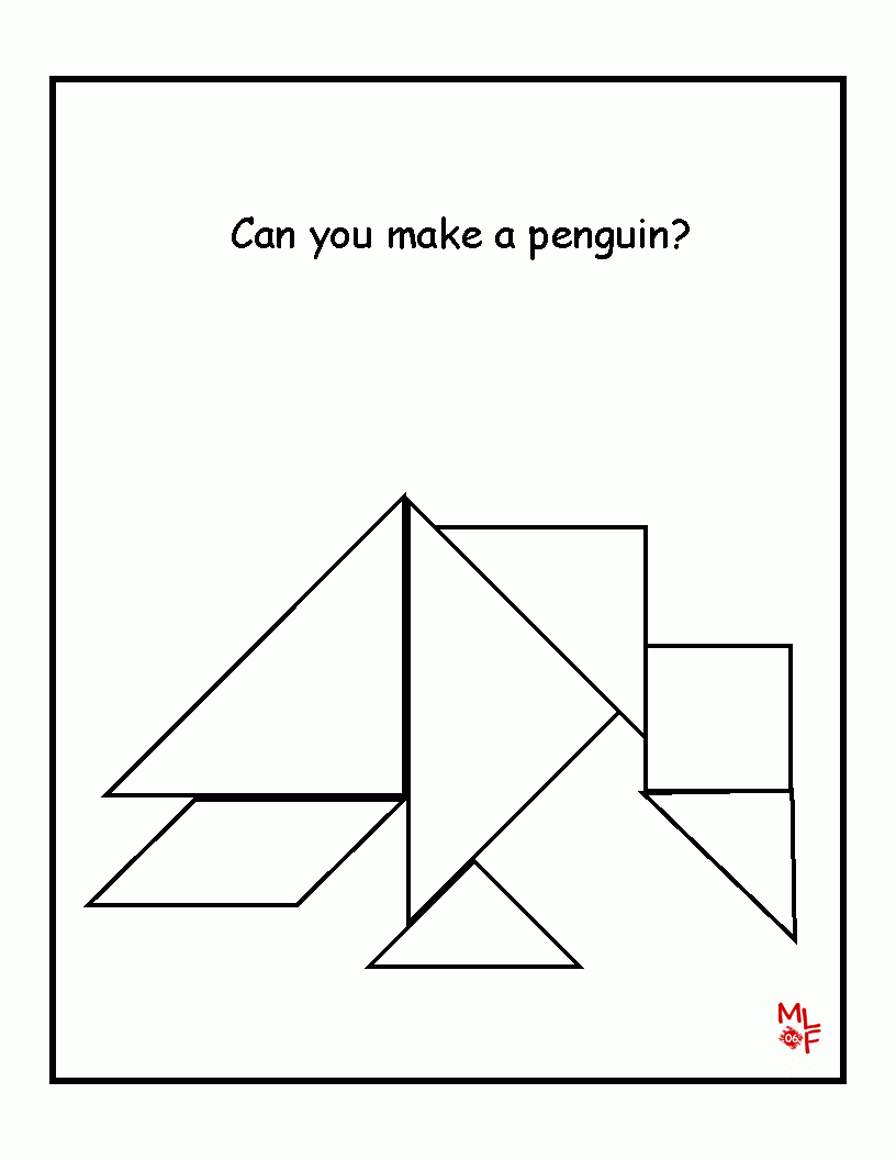 80 Tangram Puzzles Printable Free 57