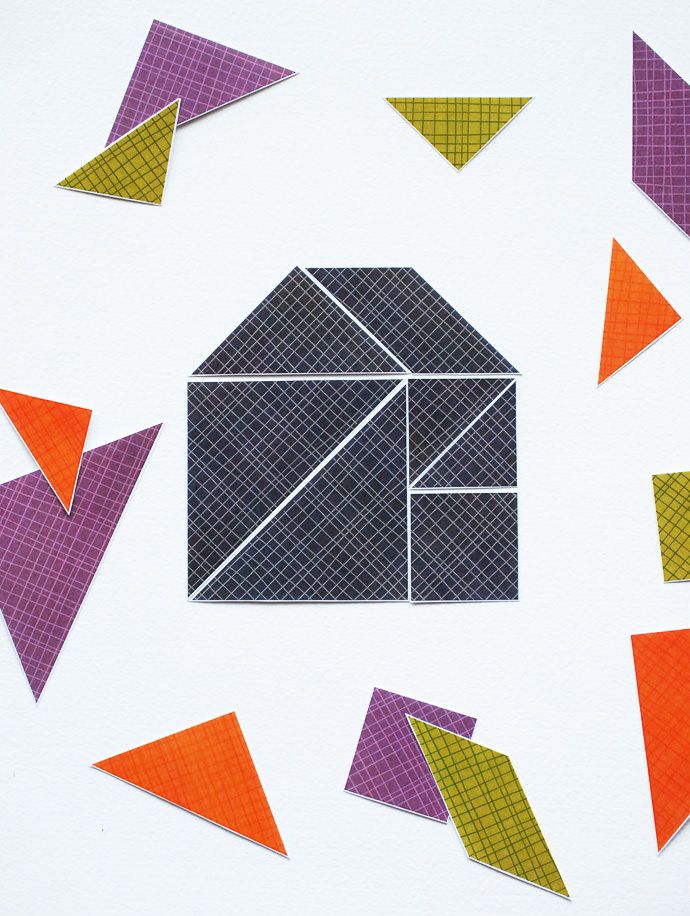 80 Tangram Puzzles Printable Free 59
