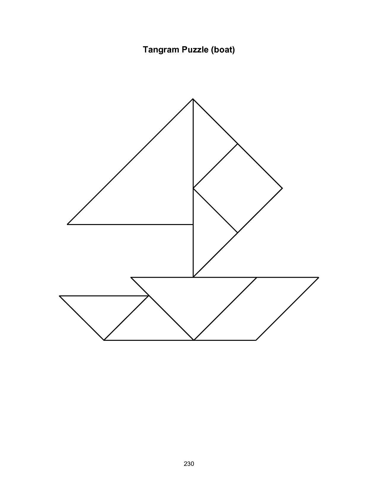 80 Tangram Puzzles Printable Free 68