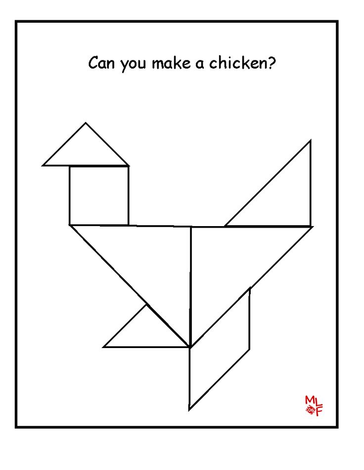 80 Tangram Puzzles Printable Free 7