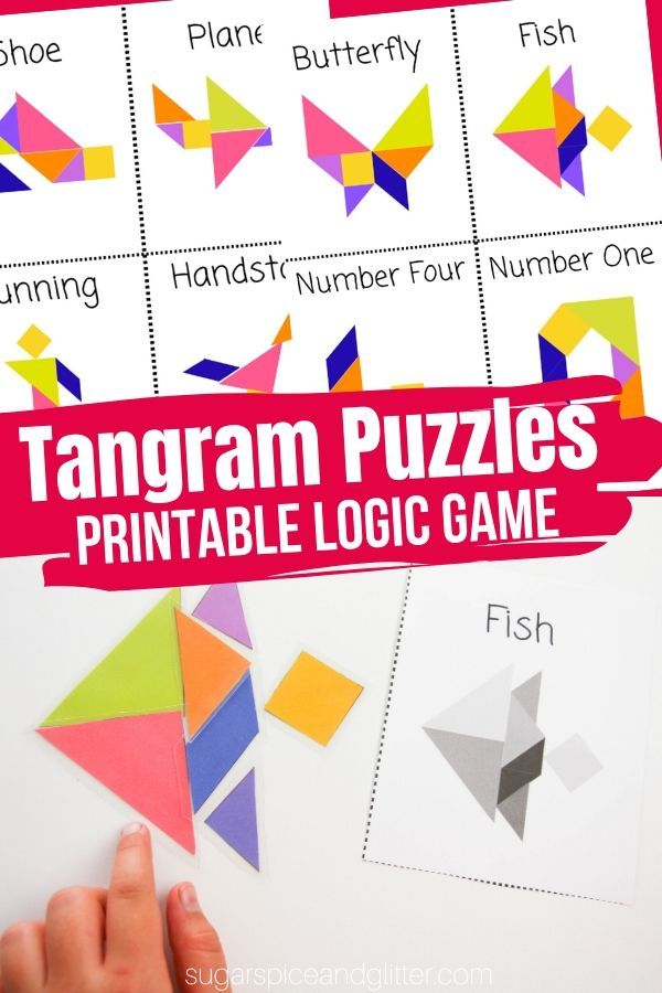 80 Tangram Puzzles Printable Free 70