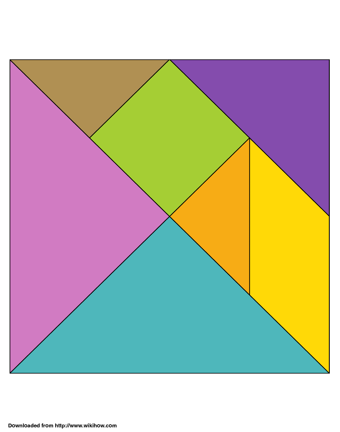 80 Tangram Puzzles Printable Free 73