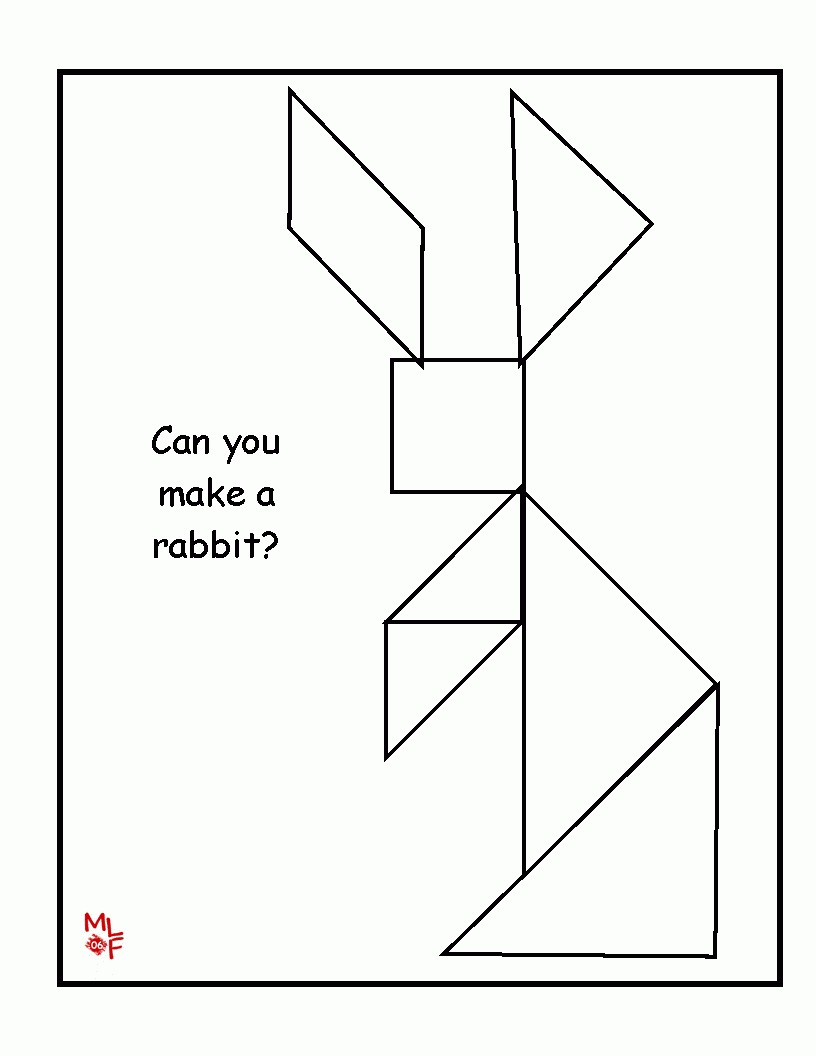 80 Tangram Puzzles Printable Free 74