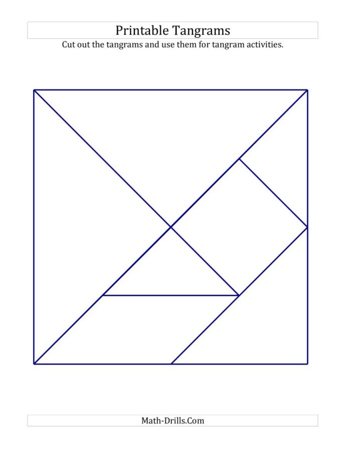 80 Tangram Puzzles Printable Free 83
