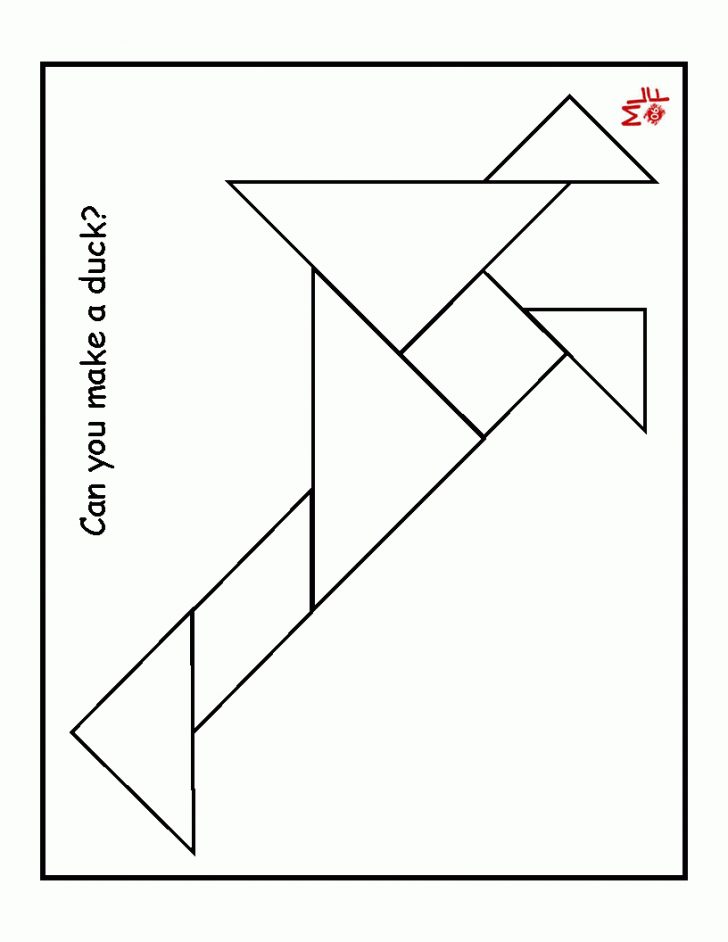 80 Tangram Puzzles Printable Free 9