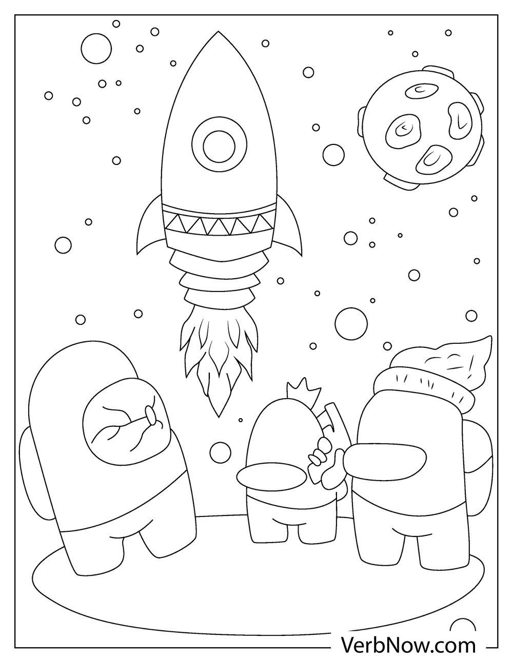 90 Among Us Printable Coloring Pages 1