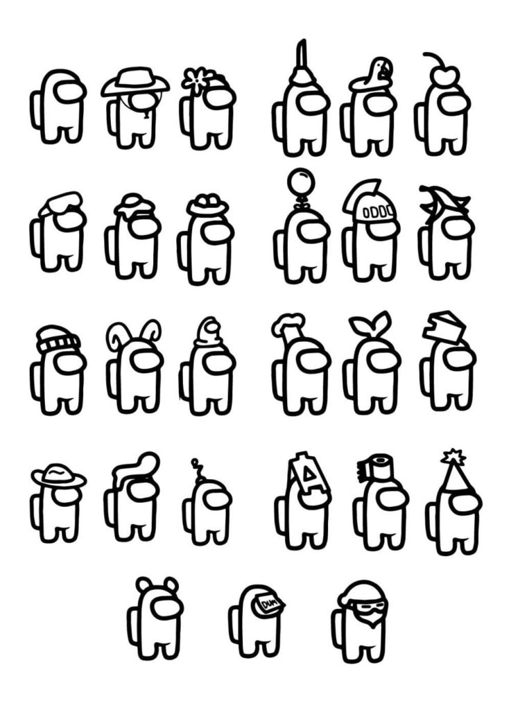 90 Among Us Printable Coloring Pages 11