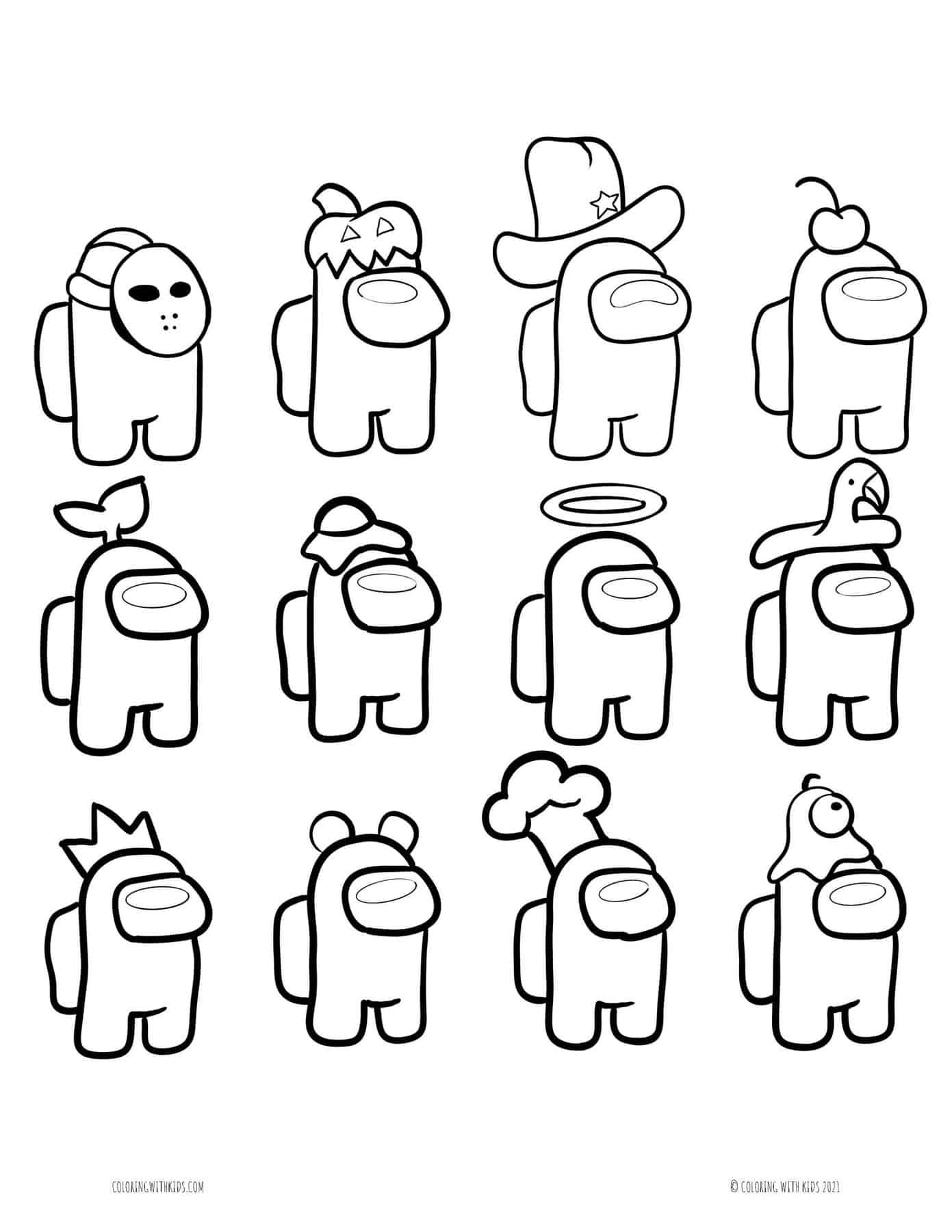 90 Among Us Printable Coloring Pages 16