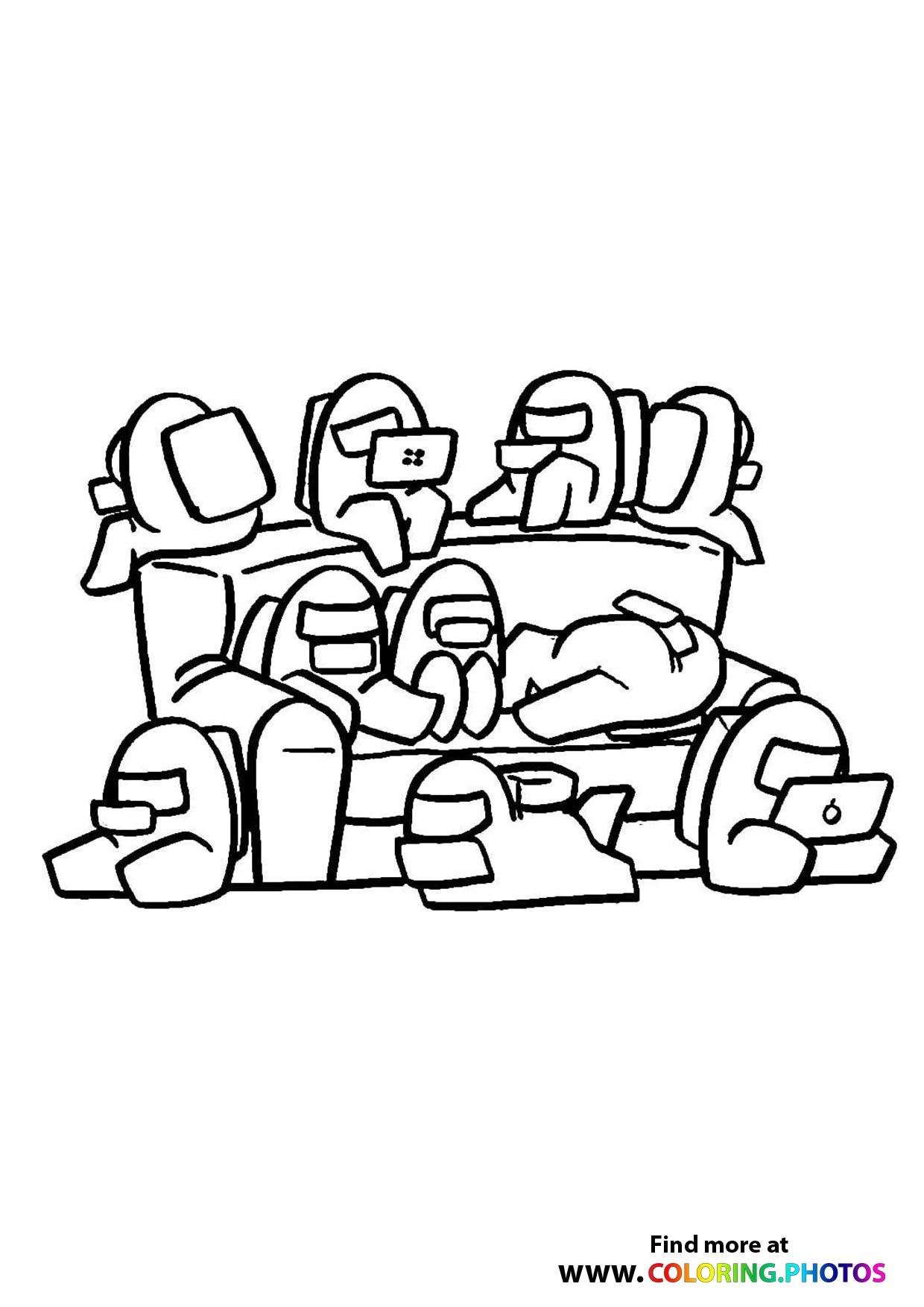 90 Among Us Printable Coloring Pages 19