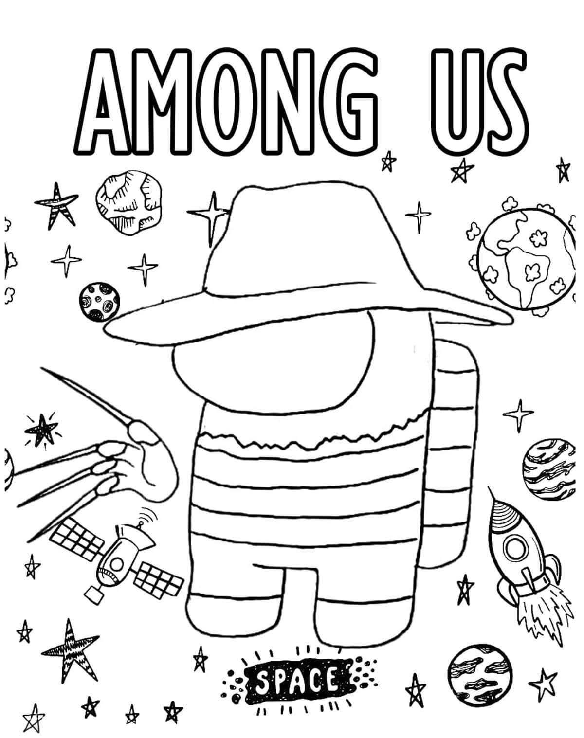 90 Among Us Printable Coloring Pages 29