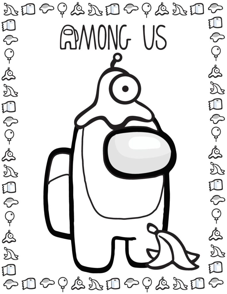 90 Among Us Printable Coloring Pages 32