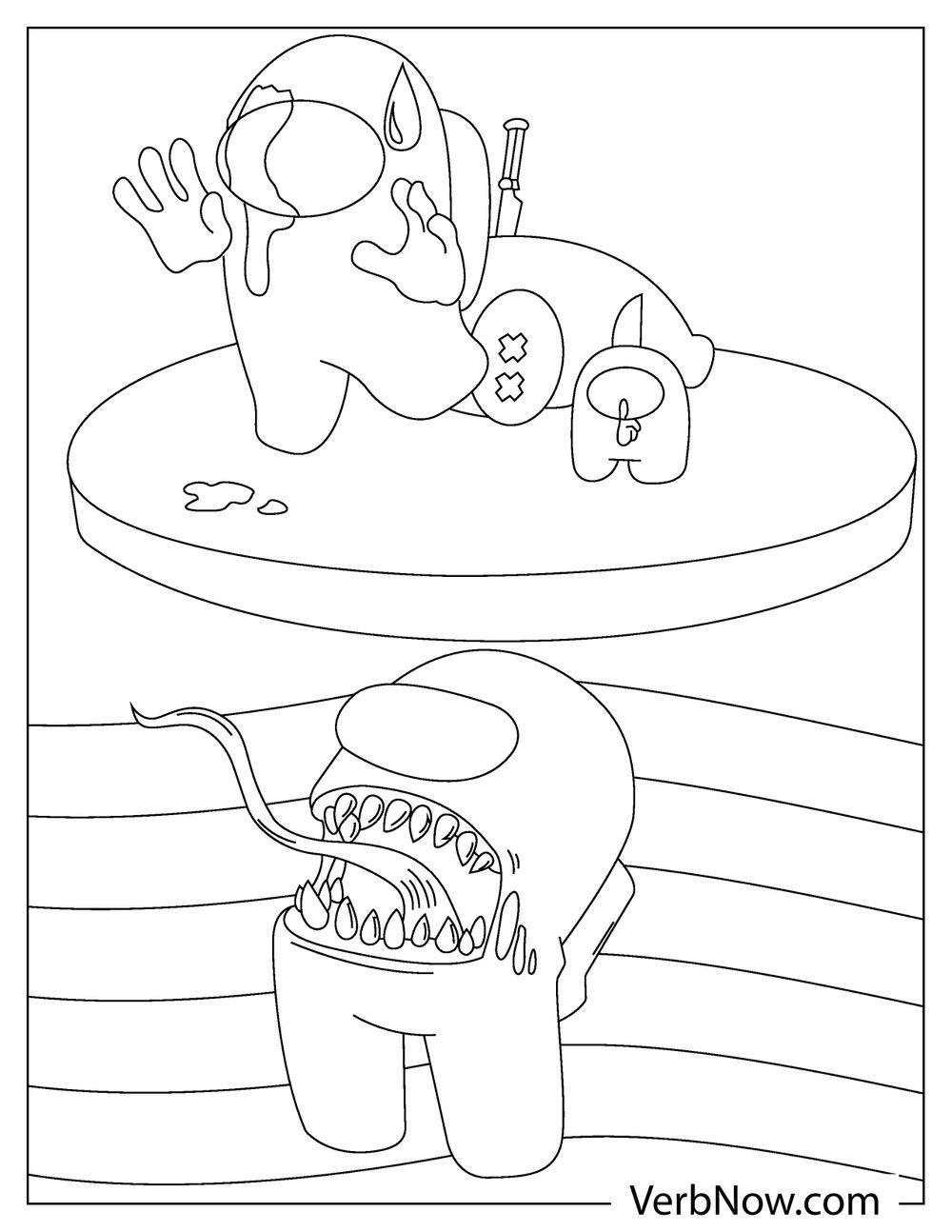 90 Among Us Printable Coloring Pages 42