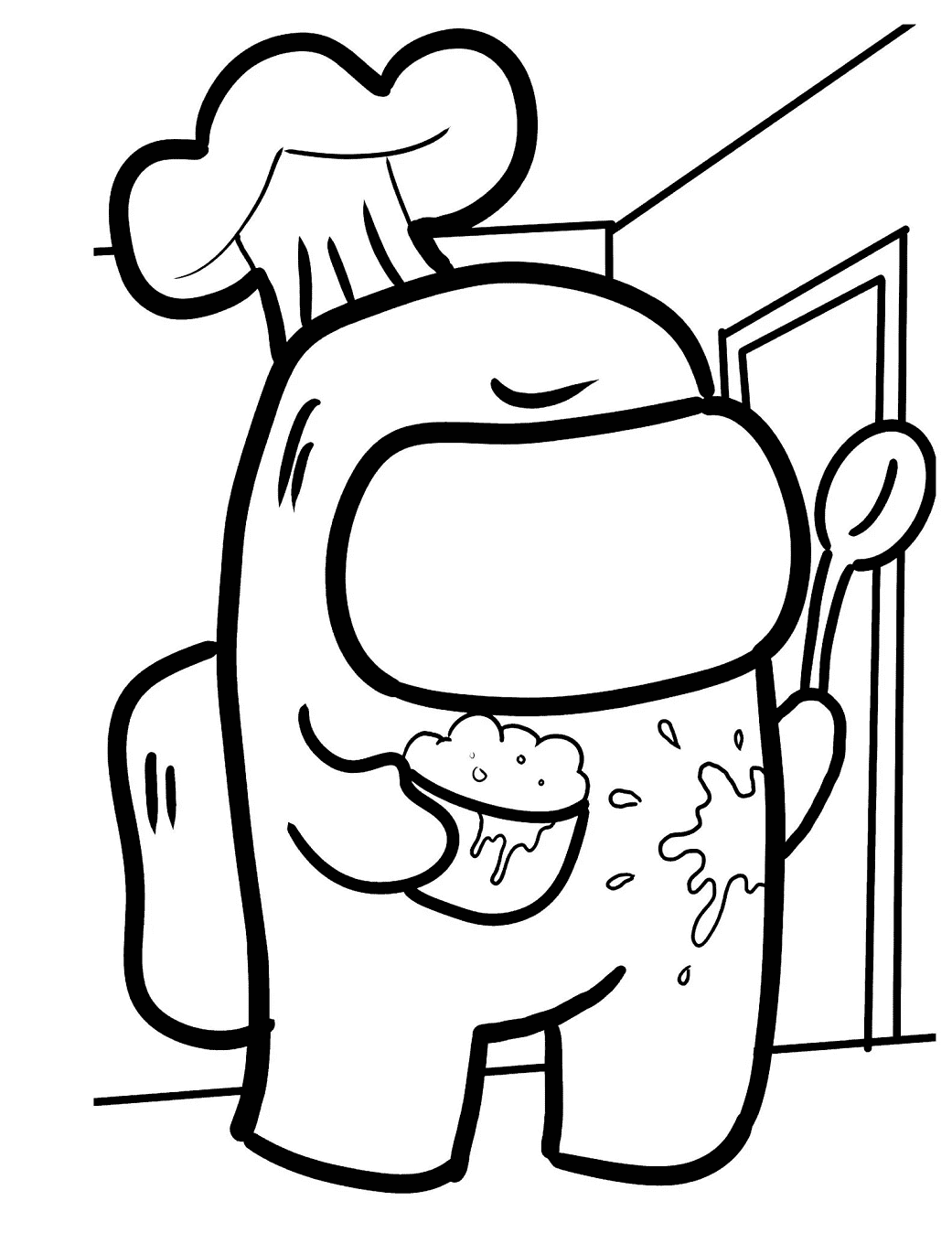 90 Among Us Printable Coloring Pages 5