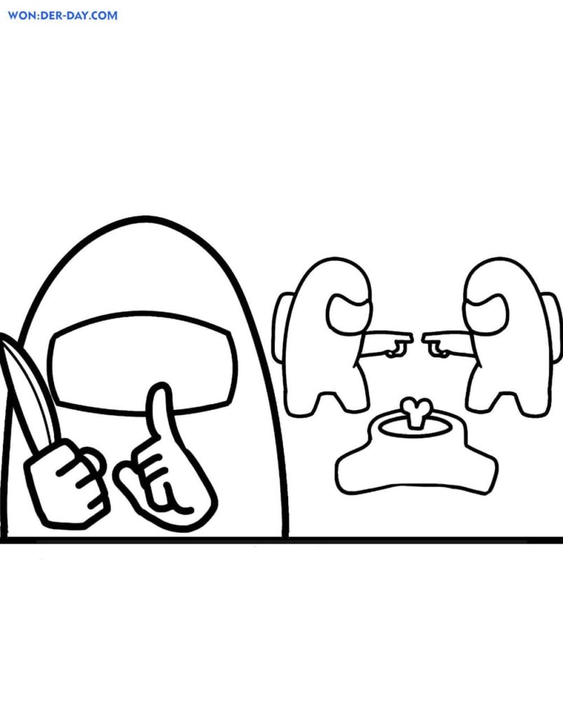 90 Among Us Printable Coloring Pages 51