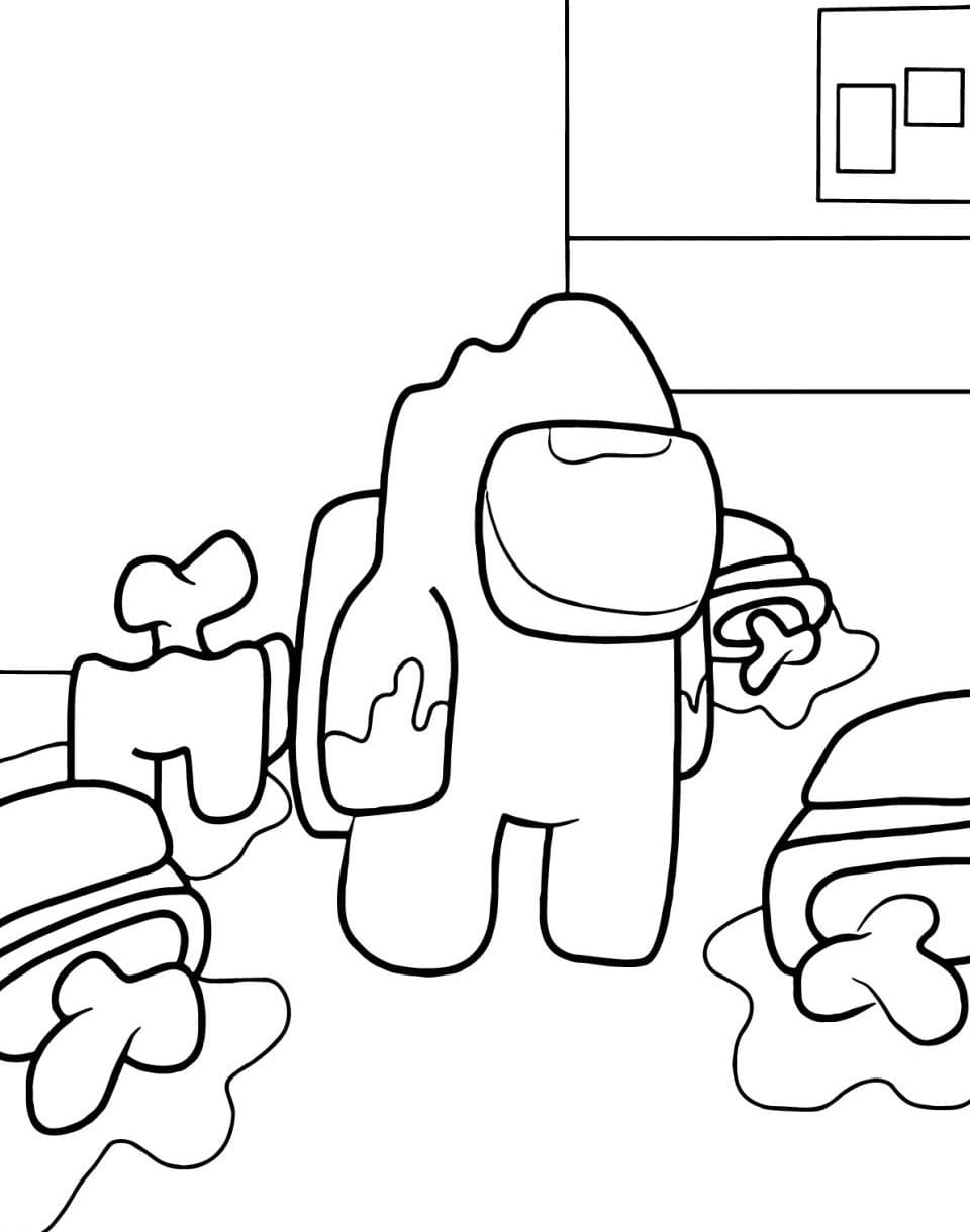 90 Among Us Printable Coloring Pages 56