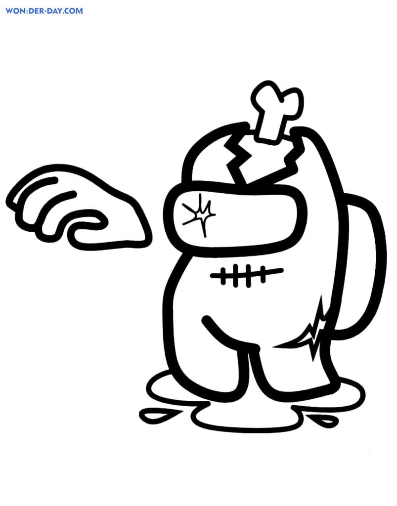 90 Among Us Printable Coloring Pages 6
