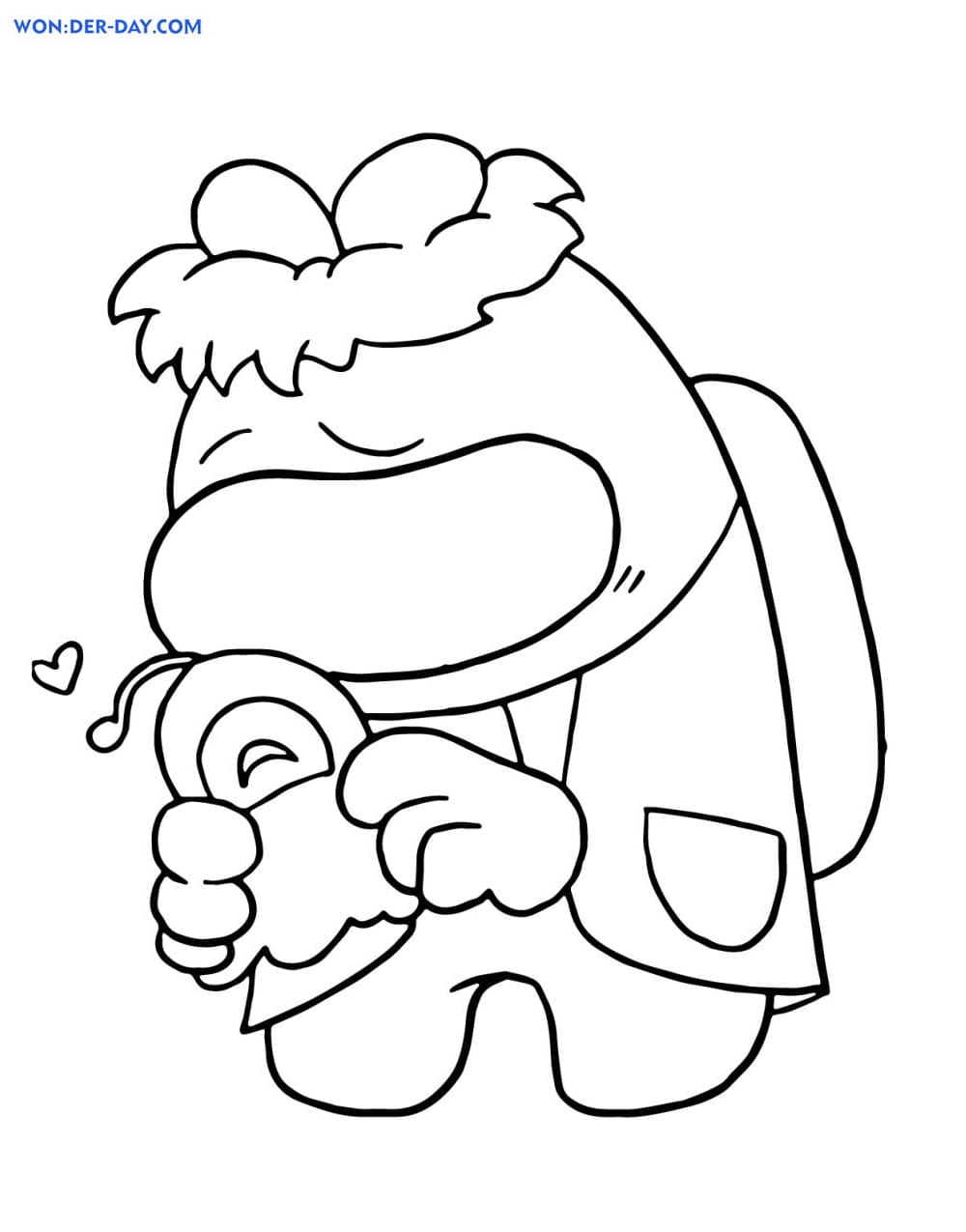 90 Among Us Printable Coloring Pages 63