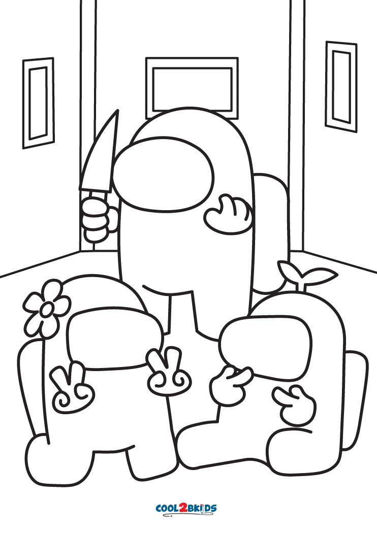 90 Among Us Printable Coloring Pages 7