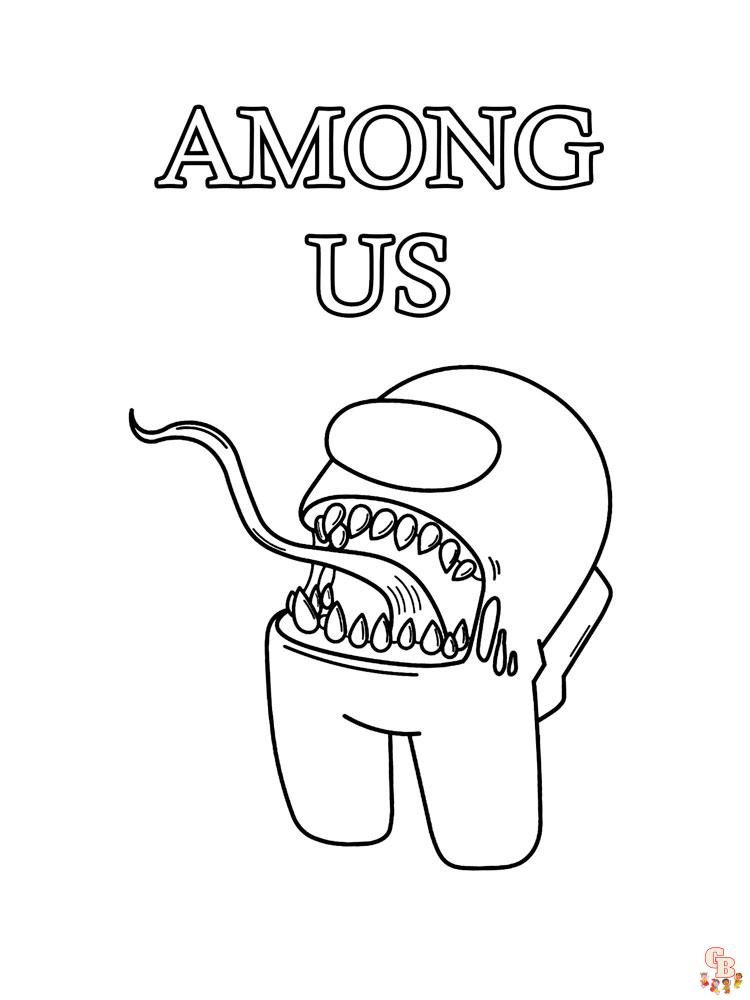 90 Among Us Printable Coloring Pages 74
