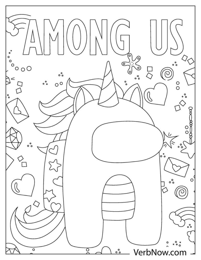 90 Among Us Printable Coloring Pages 75