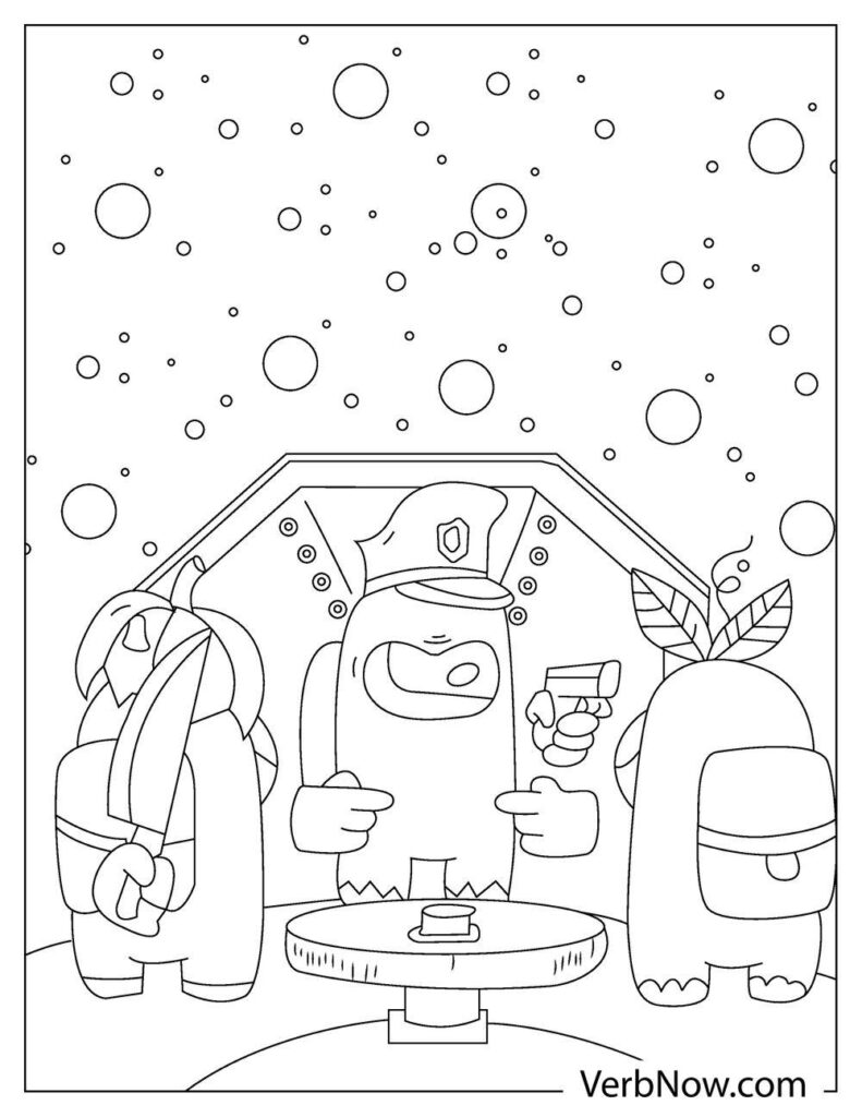 90 Among Us Printable Coloring Pages 76