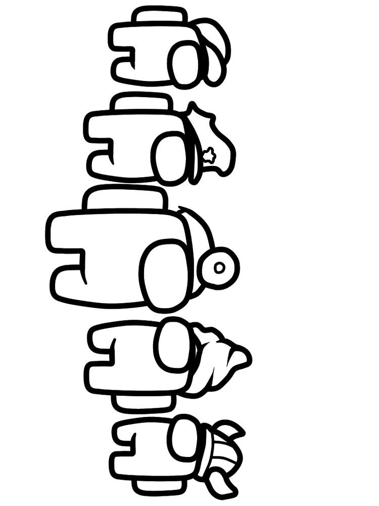 90 Among Us Printable Coloring Pages 87
