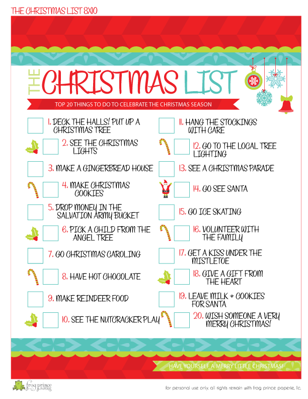 90 Christmas List Free Printable 10