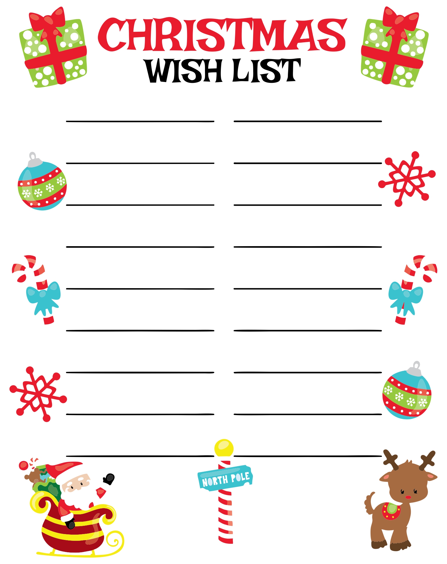 90 Christmas List Free Printable 13