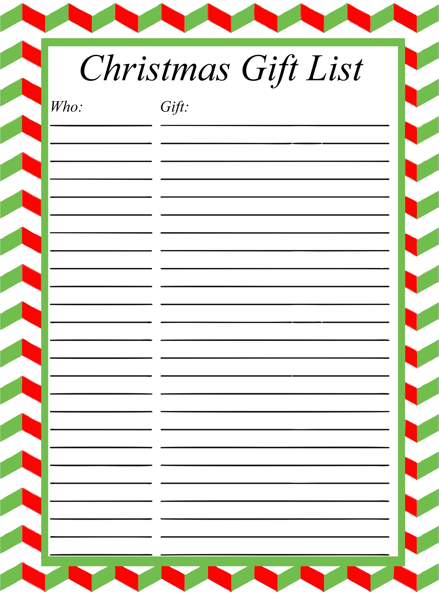 90 Christmas List Free Printable 14