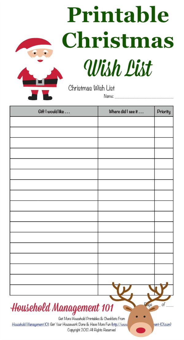 90 Christmas List Free Printable 17