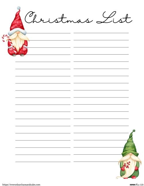 90 Christmas List Free Printable 21
