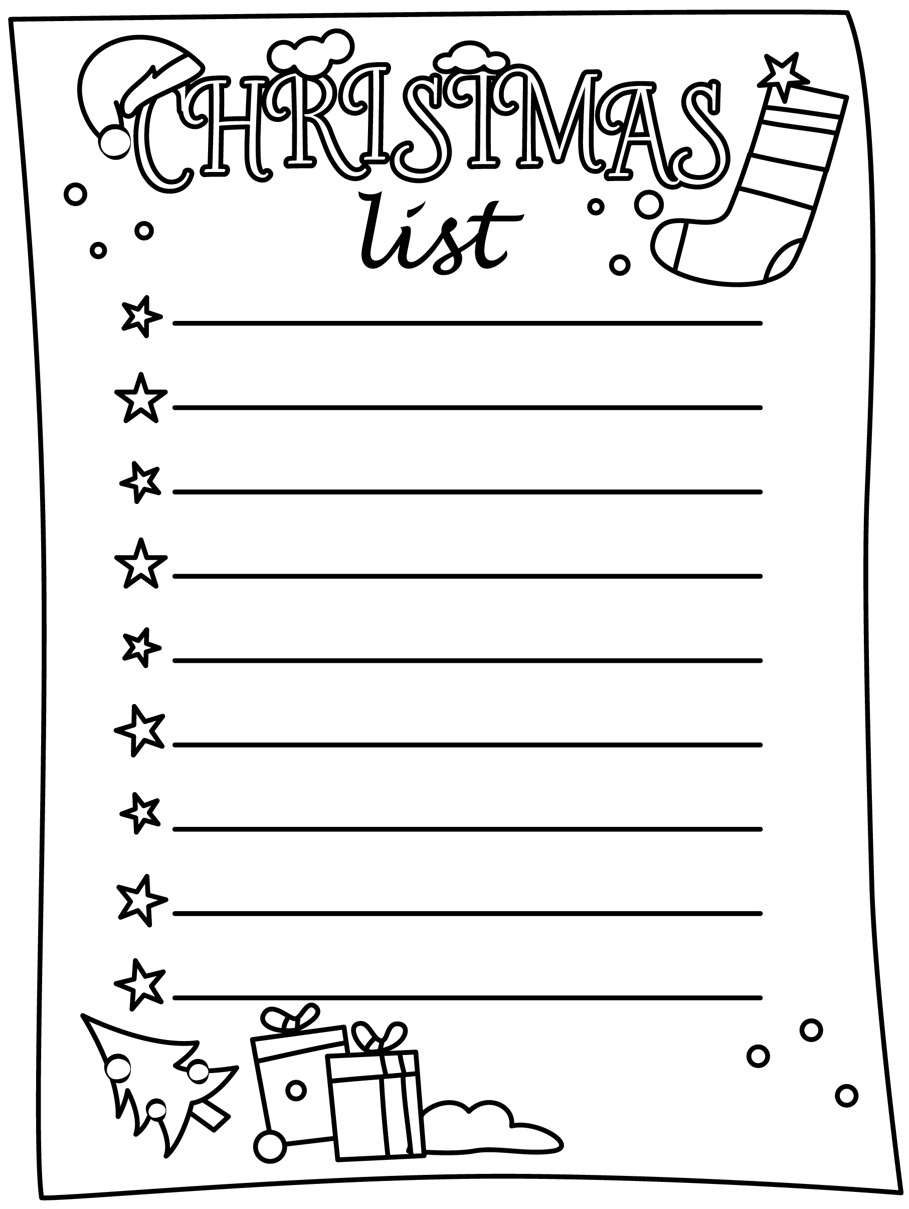 90 Christmas List Free Printable 23