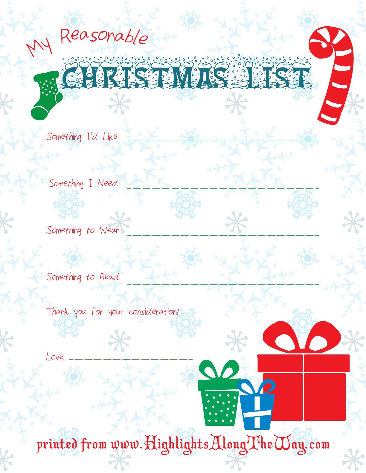 90 Christmas List Free Printable 24