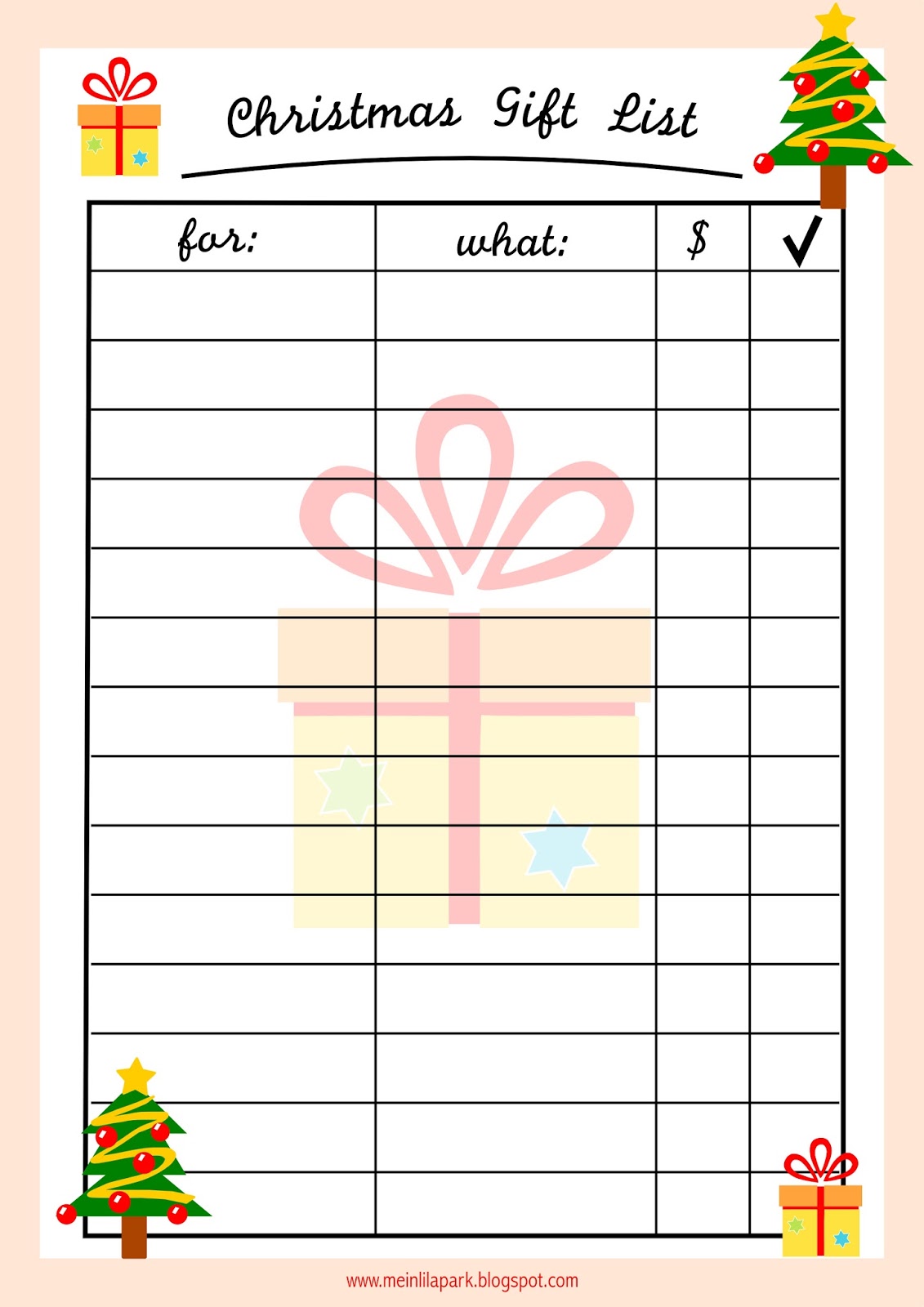 90 Christmas List Free Printable 25