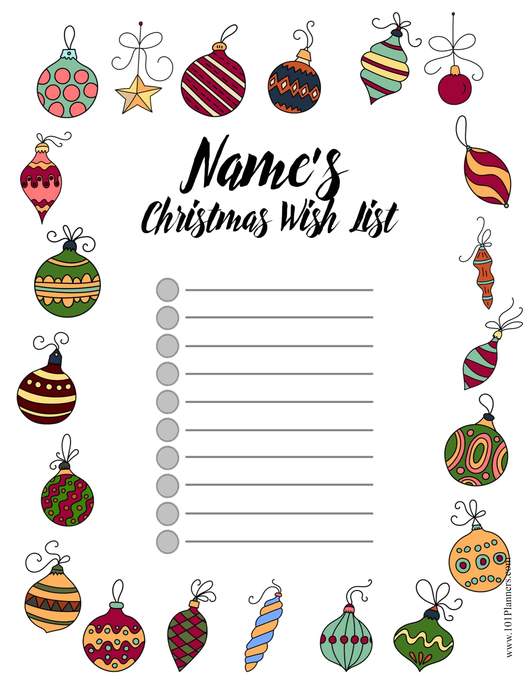 90 Christmas List Free Printable 27