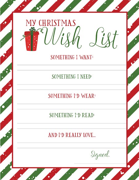 90 Christmas List Free Printable 36