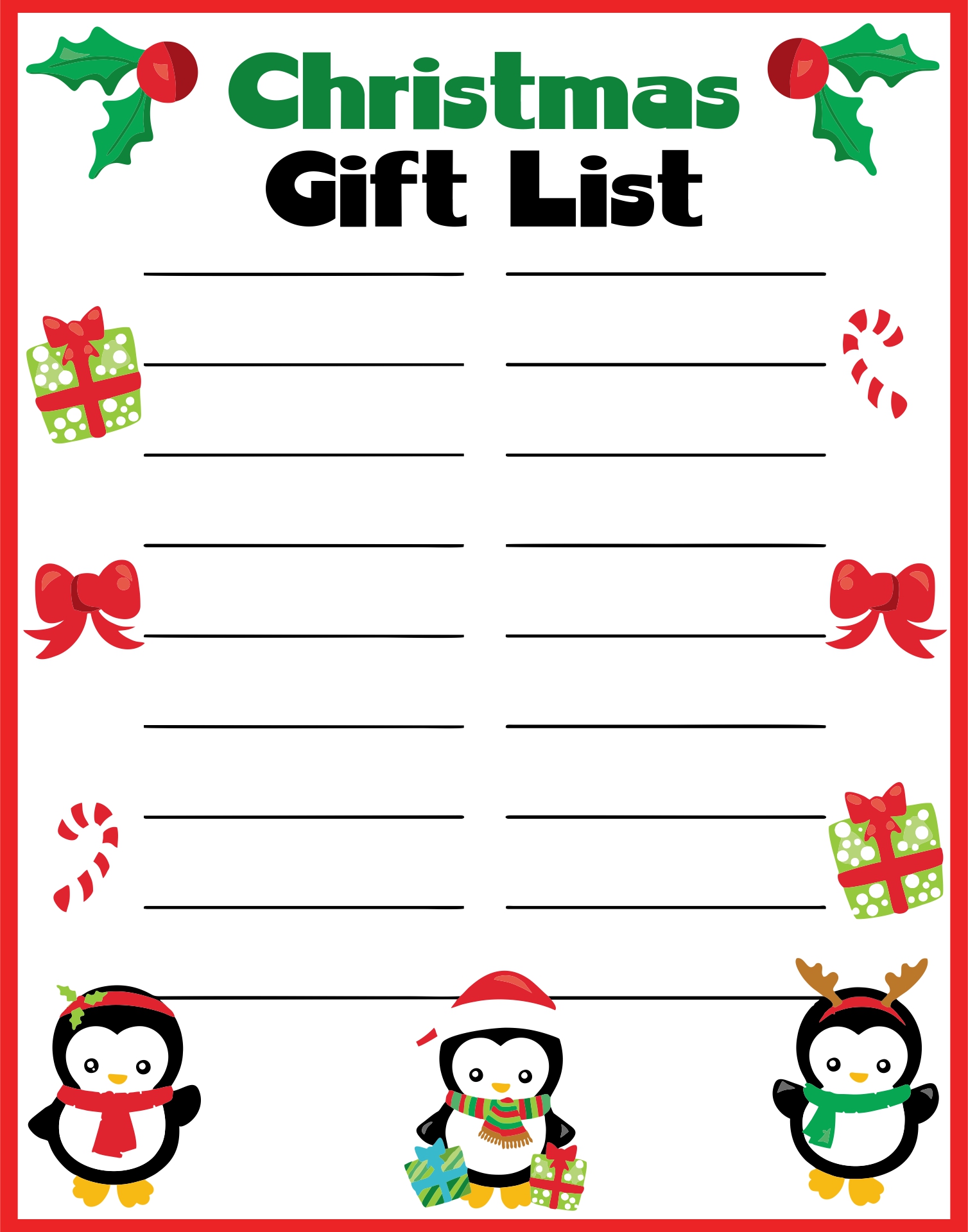 90 Christmas List Free Printable 39
