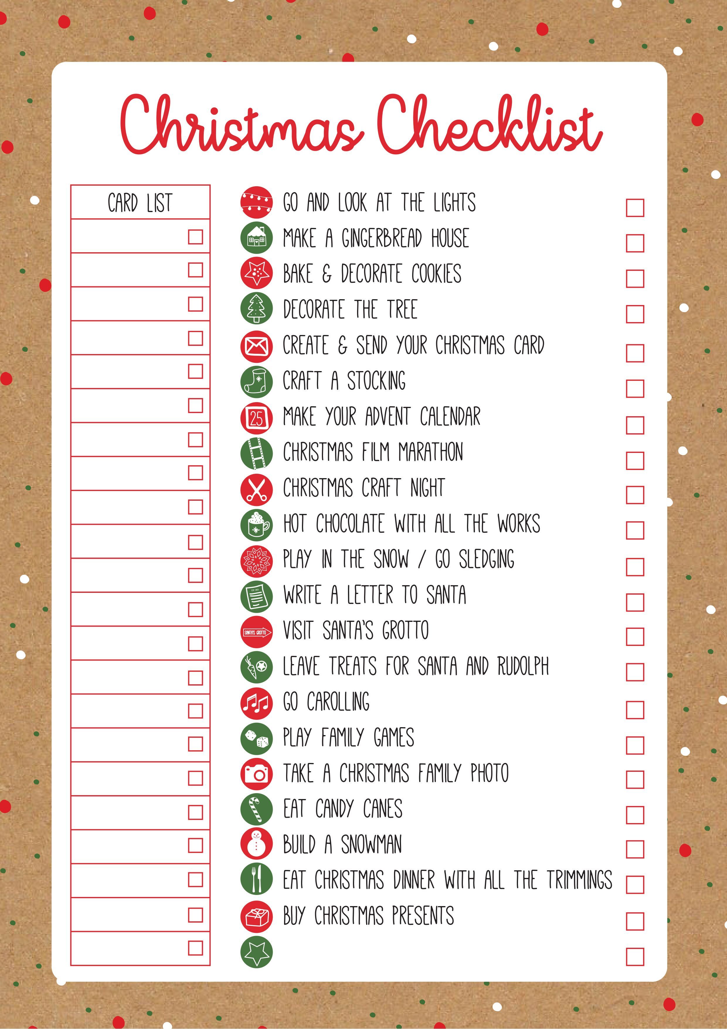 90 Christmas List Free Printable 4