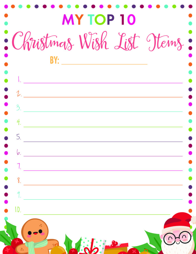 90 Christmas List Free Printable 46