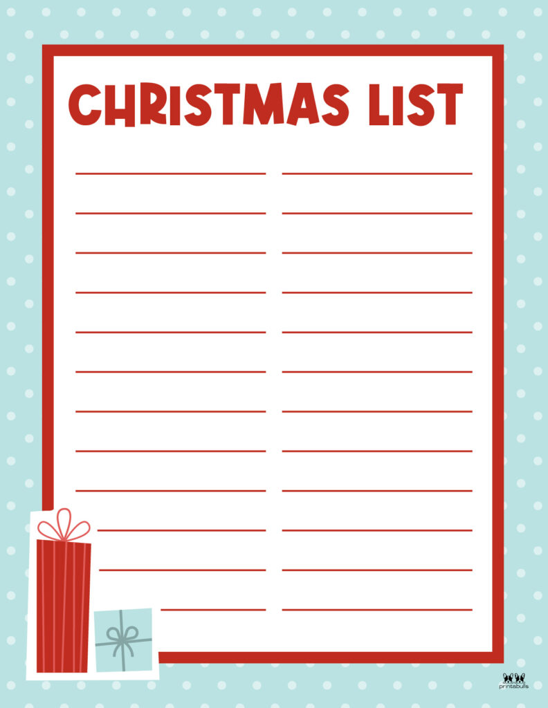 90 Christmas List Free Printable 57