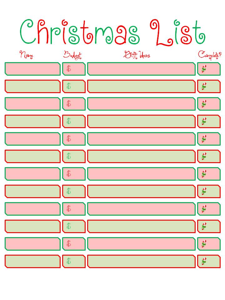 90 Christmas List Free Printable 58